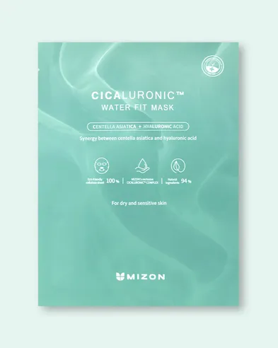 Mizon Mascarilla calmante e hidratante Cicaluronic Water Fit Mask