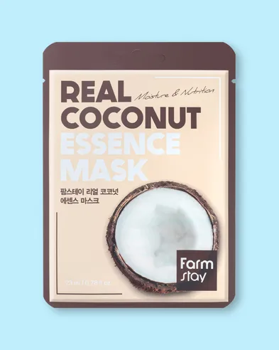 Farmstay Mascarilla facial de tela Real Coconut Essence Mask