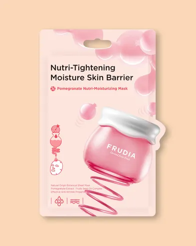 Frudia Mascarilla de tela antiedad con extracto de granada Pomegranate Nutri-Moisturizing Mask