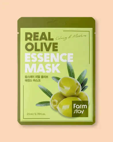 Farmstay Mascarilla facial de tela Real Olive Essence Mask