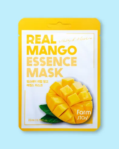 Farmstay Mascarilla facial de tela Real Mango Essence Mask