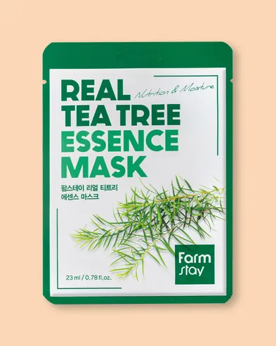 Farmstay Mascarilla facial de tela Real Tea Tree Essence Mask