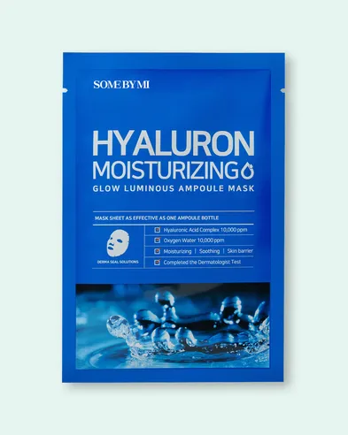 Some By Mi Mascarilla con ácido hialurónico Hyaluron Moisturizing Glow Luminous Ampoule Mask