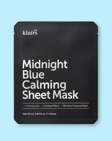 Dear, Klairs Midnight Blue Calming Sheet Mask